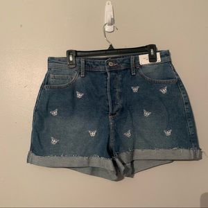 hollister new with tags butterfly denim shorts s13
